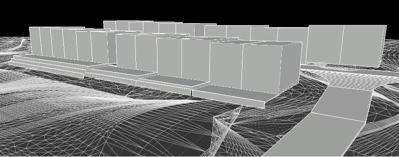 West Kelowna townhome schematic massing study